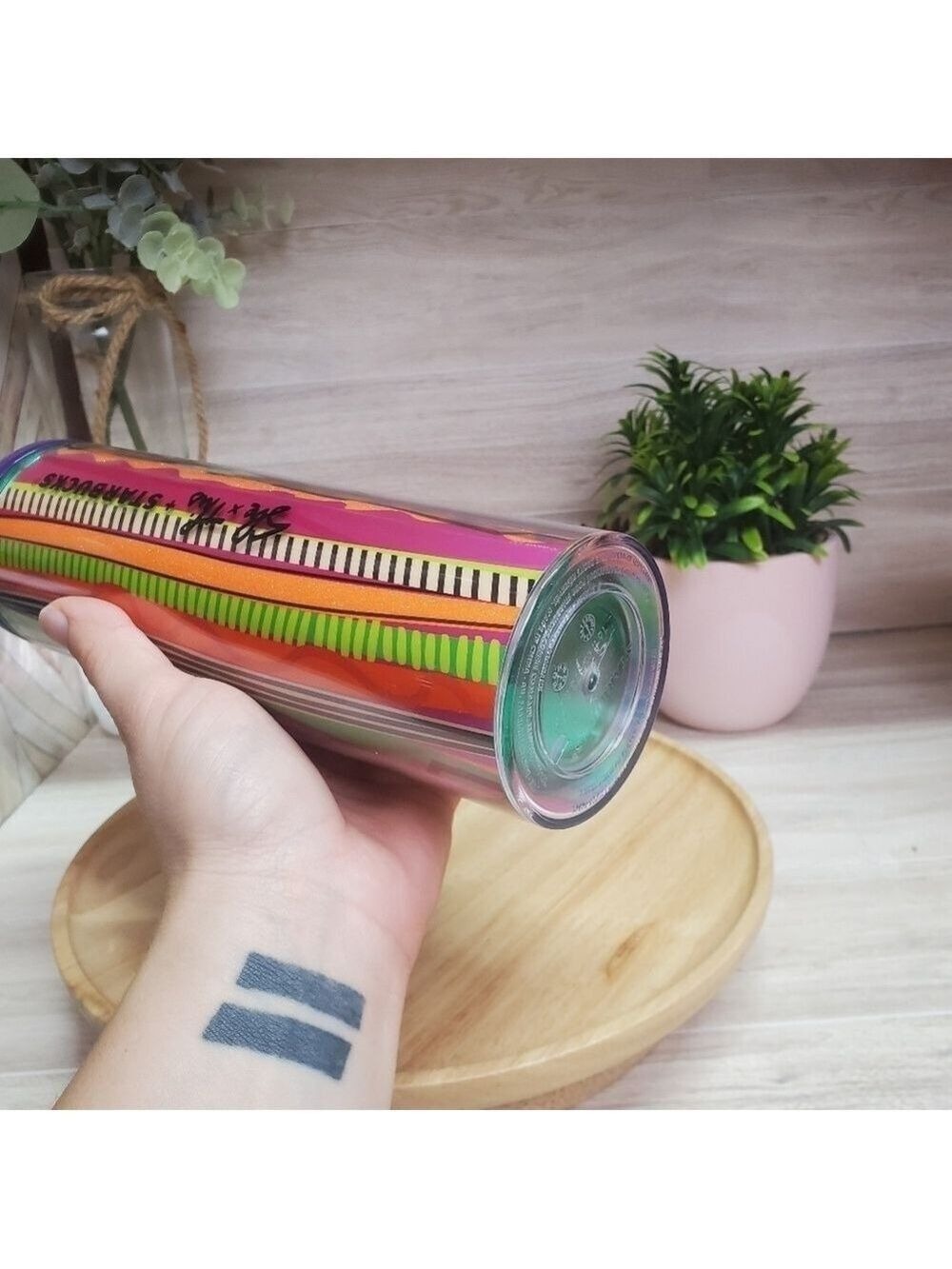 Starbucks X Shae Anthony 2024 Neon Multicolor Hot Cup Tumbler - Picture 3 of 10